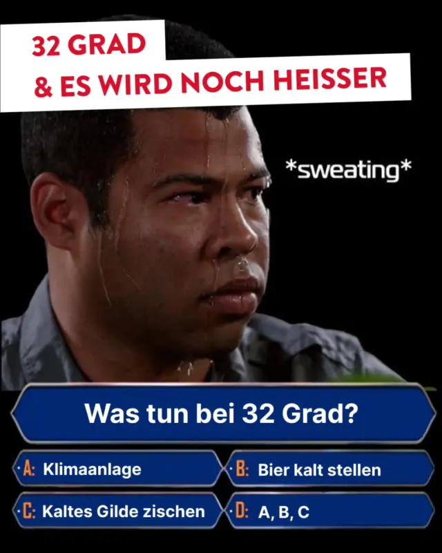 Morgen wird es richtig heiß! 🥵 Doch was tun bei dieser Hitze?

👉 Ist doch eigentlich klar, oder? Wir hoffen, ihr braucht keinen Telefonjoker! 😅

#dasgildet #meingilde #heiss #hitze #sommer #32grad #sonne #hannover