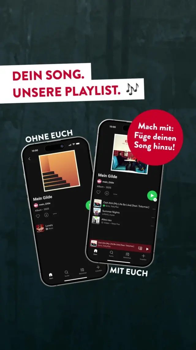 🎶🍻 Sommer, Sonne, Gilde-Soundtrack! 🌞🍺
 
Wir haben die erste offizielle Gilde Sommer Playlist erstellt und jetzt seid ihr dran! Welche Songs dürfen auf keinen Fall fehlen, wenn ihr mit Freunden das nächste kühle Gilde genießt?
 
🎧🎶 👉 Einfach auf den Link in unserer Bio klicken, beitreten und Songs hinzufügen. Gemeinsam basteln wir so die perfekte Playlist für unvergessliche Sommerabende.
 
Cheers und Musik ab! 🎉😎 
 
#meingilde #dasgildet #gilde #gildebrauerei #spotify #spotifyplaylist #playlist #musik #sommer