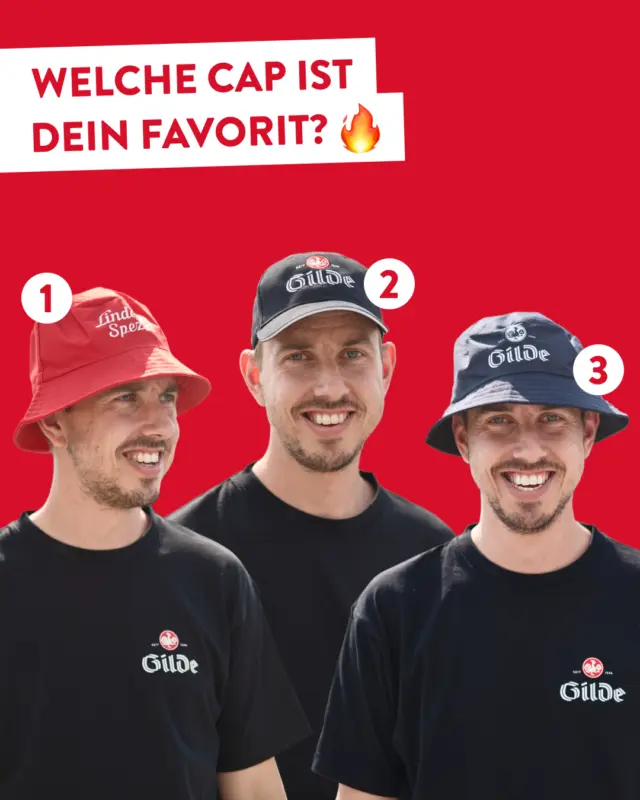 Ob Sonne, Regen oder einfach nur Style: Mit unseren Gilde Caps & Anglerhüten seid ihr immer passend unterwegs. 🌞🍺

Perfekt für Festivals, Maschsee-Touren oder den nächsten Biergarten-Besuch. Und no cap: Die Teile sehen einfach verdammt gut aus. 😉

Welche Seite seid ihr: Team Cap 🧢 oder Team Anglerhut? 👒 Beides bekommt ihr bei uns im Online-Shop👉️ Link in Bio!

#dasgildet #meingilde #hannover #gildestyle #merch #bierliebe #gildebrauerei