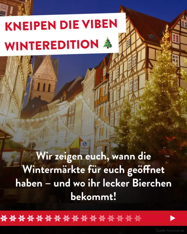 Hier kommen ein paar Wintermärkte und Hütten, die wir euch wirklich empfehlen können. Lichter, Tannen, kaltes Bier – mehr braucht’s nicht. 🍻✨

👉 Wo trifft man euch am ehesten an? 😋

#dasgildet #meingilde #hannover #hannoverliebe