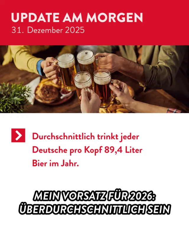 89,4 Liter? Klingt nach ’nem soliden Anfang. 😏
Mal sehen, was 2026 so bringt...

In diesem Sinne: Kommt gut ins neue Jahr! 🎆

#dasgildet #meingilde #hannover #silvester #newyearseve