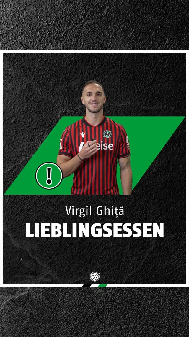 Auf dem Feld humorlos, neben dem Platz für eine Überraschung gut. 😅 Virgil Ghita ist ein Dessert-Mensch. Wer hätte damit gerechnet? 🙃
Herzlichen Glückwunsch an den Gewinner und ganz viel Spaß beim Derby! 🙌
 
#dasgildet #meingilde #H96 #Hannover96 #NiemalsAllein