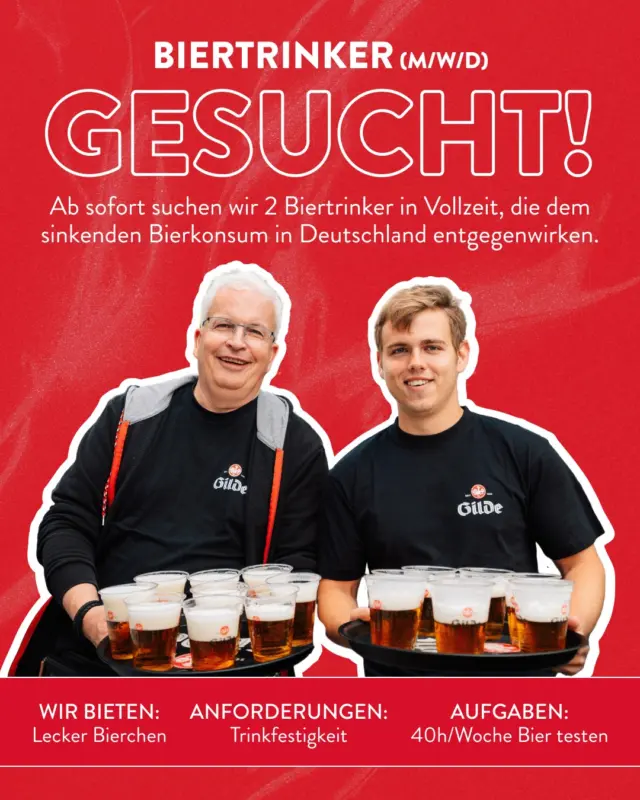 Wer hat Bock? 🍺😅
 
#meingilde #dasgildet #aprilapril #hannover