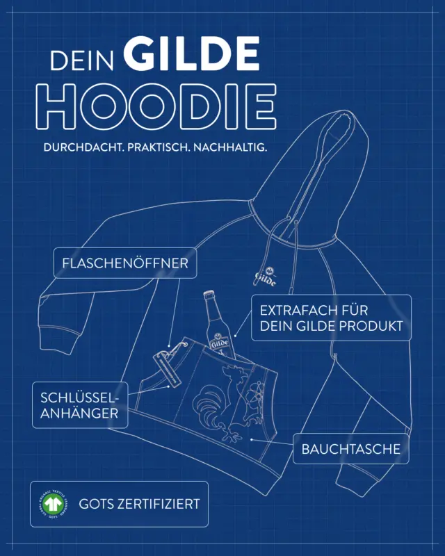 Kiosk-Vibes zum Anziehen. 🧥✨
Bierfach am Bauch, Öffner immer dabei und du bist bereit für alles, was Hannover so vorhat.
Hol dir deinen Kiosk Hoodie bei uns im Shop [Link in Bio]!
#meingilde #dasgildet #hannover #hoodie #merch