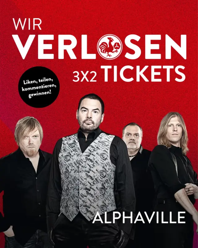 Wir starten unsere Konzert-Gewinnspielreihe mit einem Knall: Alphaville. ✨

Am 05.06.2026 spielen Alphaville live auf der Landesgartenschau in Bad Nenndorf und ihr könnt dabei sein!

Wir verlosen mit Living Concerts 3x2 Gästelistenplätze für das Konzert.

So machst du mit:
❤️ Beitrag liken
👥 2 Freunde in den Kommentaren markieren
🔁 Beitrag in deiner Story teilen

Ausgelost wird am 03.06.2026. Viel Glück! 🍀

#meingilde #dasgildet #hannover #alphaville #livingconcerts #landesgartenschau #badnenndorf #gewinnspiel

Das Gewinnspiel steht in keiner Verbindung zu Meta und wird in keiner Weise von Meta gesponsert, unterstützt oder organisiert.