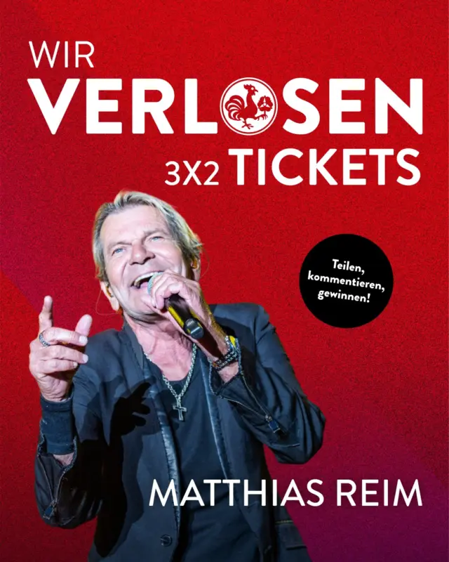 Matthias Reim bringt am 24.07. seine größten Hits auf die Bühne der @laga_badnenndorf und ihr könnt live dabei sein! 🎉

Gemeinsam mit @livingconcerts verlosen wir 3x2 Gästelistenplätze. So landet ihr im Lostopf:

👥 Eine Person markieren, mit der ihr lautstark mitsingen wollt
🔁 Beitrag in eurer Story teilen

Auslosung ist am Freitag um 15 Uhr. Viel Glück! 🍀

#meingilde #dasgildet #hannover #matthiasreim #livingconcerts #landesgartenschau #badnenndorf

Das Gewinnspiel steht in keiner Verbindung zu Meta und wird in keiner Weise von Meta gesponsert, unterstützt oder organisiert.