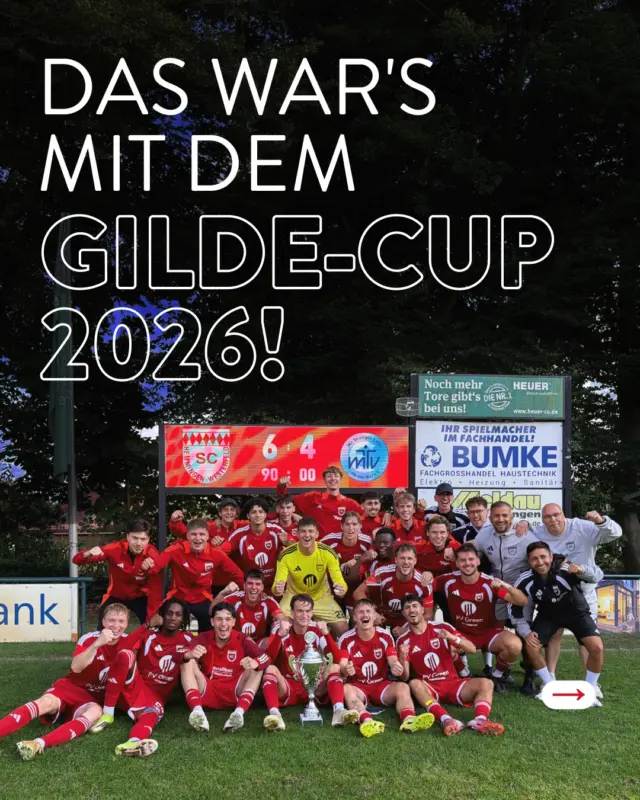 Nach einem spannenden Spiel in der regulären Spielzeit holt der @schemmingenwesterfeld_ den Pokal im Elfmeterschießen mit 6:4 nach Hause! 🔥
 
Glückwunsch und bis zum nächsten Jahr. Wir freuen uns schon! 🤩
 
#meingilde #dasgildet #gildecup #rse #fußball #hannover @svramlingenehlershausen