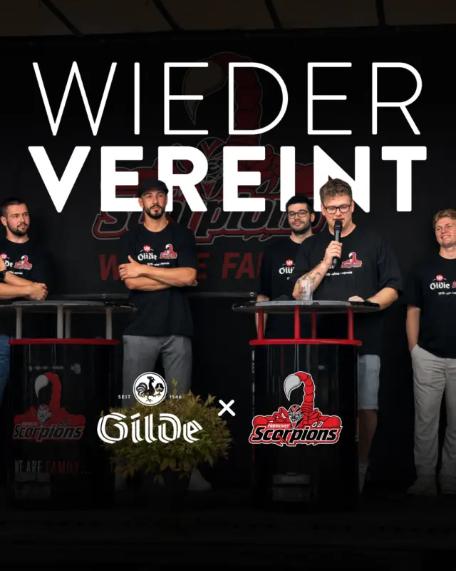 Saisoneröffnung bei den @hscorps1975! 🦂 Ende September geht’s in der Oberliga rauf aufs Eis. 🧊

Wir können es kaum erwarten und freuen uns riesig, in dieser Saison wieder als offizieller Bierpartner an eurer Seite zu stehen. 🏒🍺 Echte Verbundenheit findet eben immer ihren Weg zurück. 🤝

Nach dem 8:2-Sieg gegen die Saale Bulls drücken wir jetzt die Daumen für das Testspiel am Freitag gegen die Düsseldorfer EG. Auf geht’s, Jungs! 🔥

#hannoverscorpions #eishockey #partnerschaft #meingilde #dasgildet