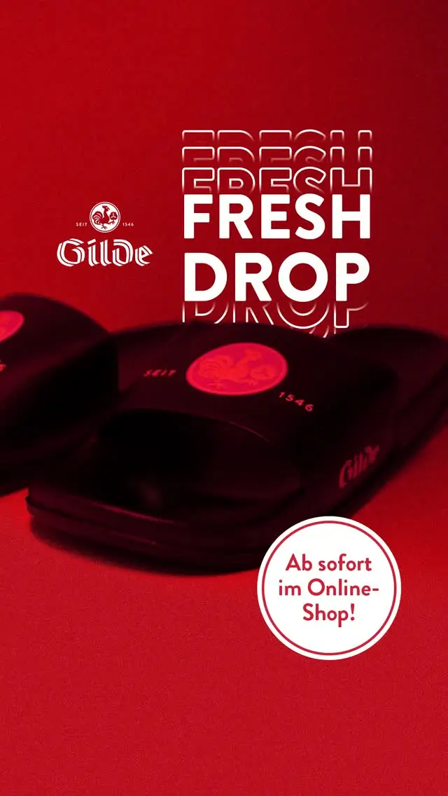 Ihr habt gefragt. Und gefragt. Und gefragt. 👀
Wir haben zugehört und jetzt sind die Gildiletten endlich da! 🩴
 
Schnapp dir dein Paar ab sofort im Online-Shop [Link in Bio]. 🍺
 
#meingilde #dasgildet #gildiletten #hannover #brauerei