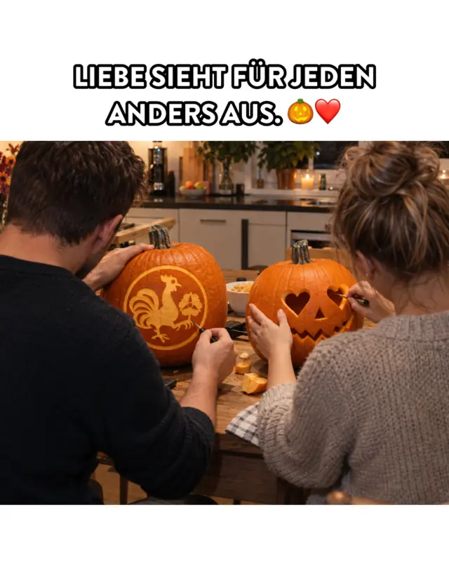 Wo die Liebe hinfällt … bei uns offenbar direkt in den Kürbis. 🎃❤️🍺
Und was würdet ihr in euren Kürbis schnitzen? 👀👇
#meingilde #kürbis #dasgildet #hannover
Bild KI-generiert