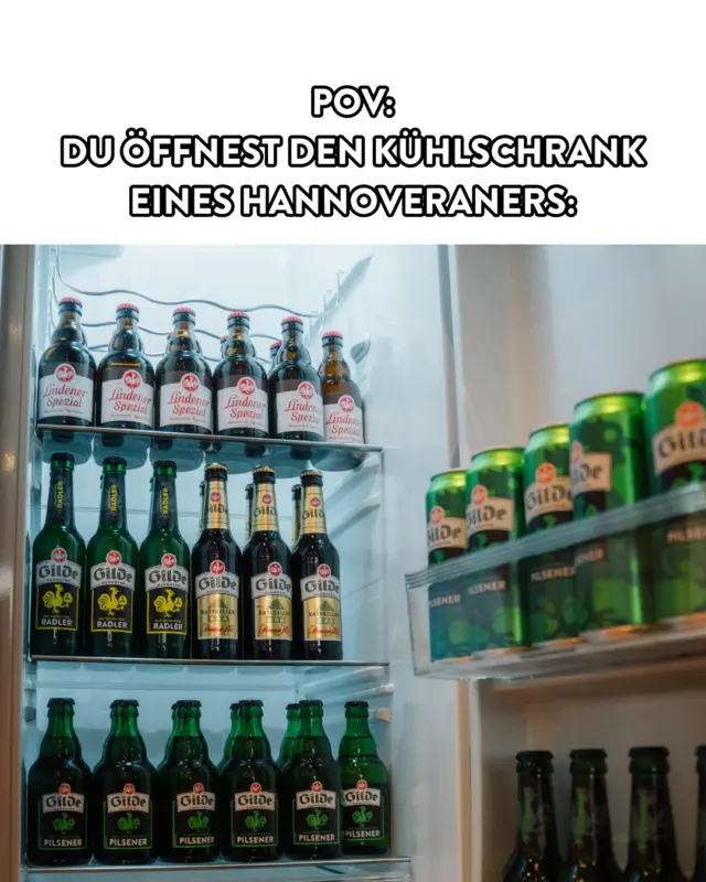 Andere haben ein Gemüsefach, wir haben einen Bier-Vorrat. 🤝🍻 Sieht euer Kühlschrank etwa nicht so aus? 👀
#meingilde #dasgildet #meme #hannover #gilde